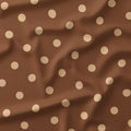 Polka Dot Brown and Beige fabric