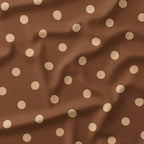 Polka Dot Brown and Beige fabric