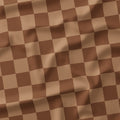 Check Coffee fabric