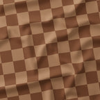 Check Coffee fabric