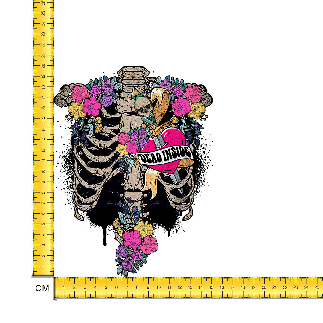 Dead Inside Iron on Fabric Heat Transfer DTF-247