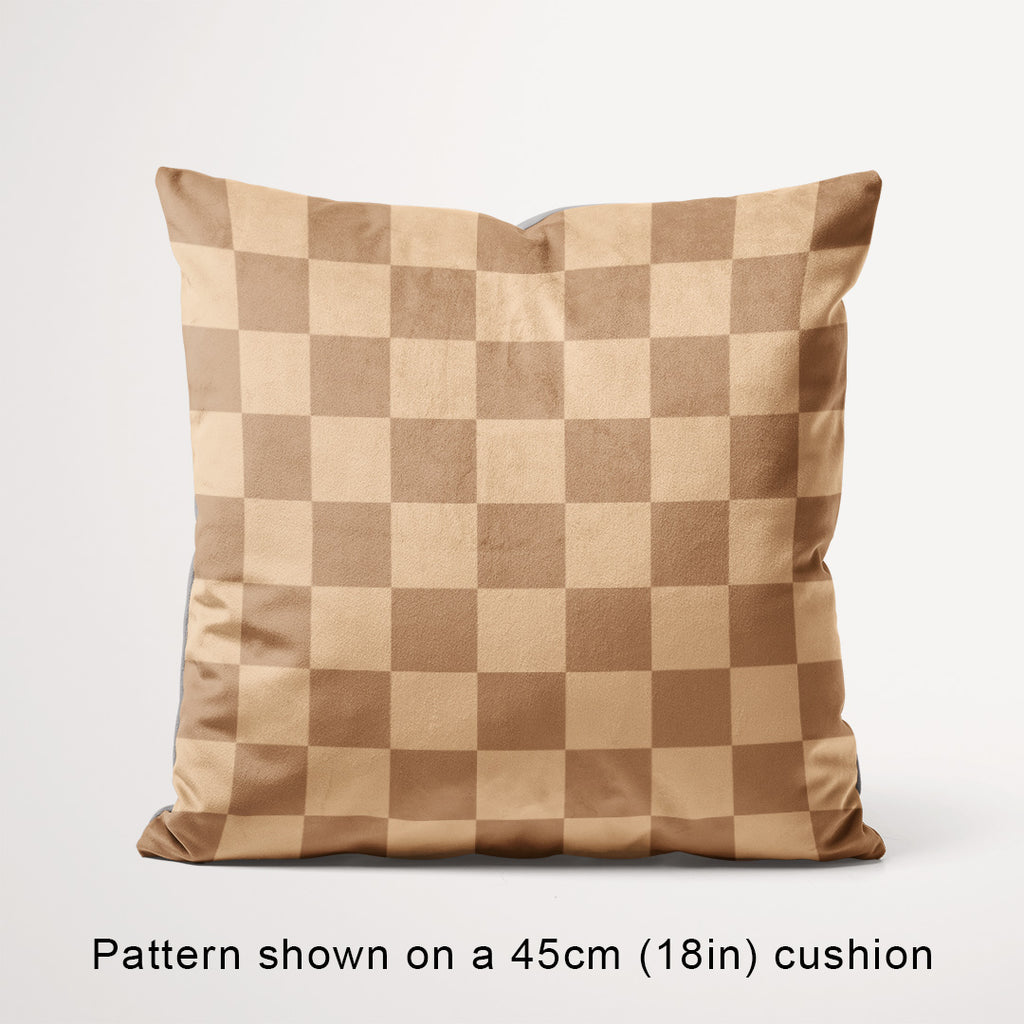 Check Beige fabric, 45cm view