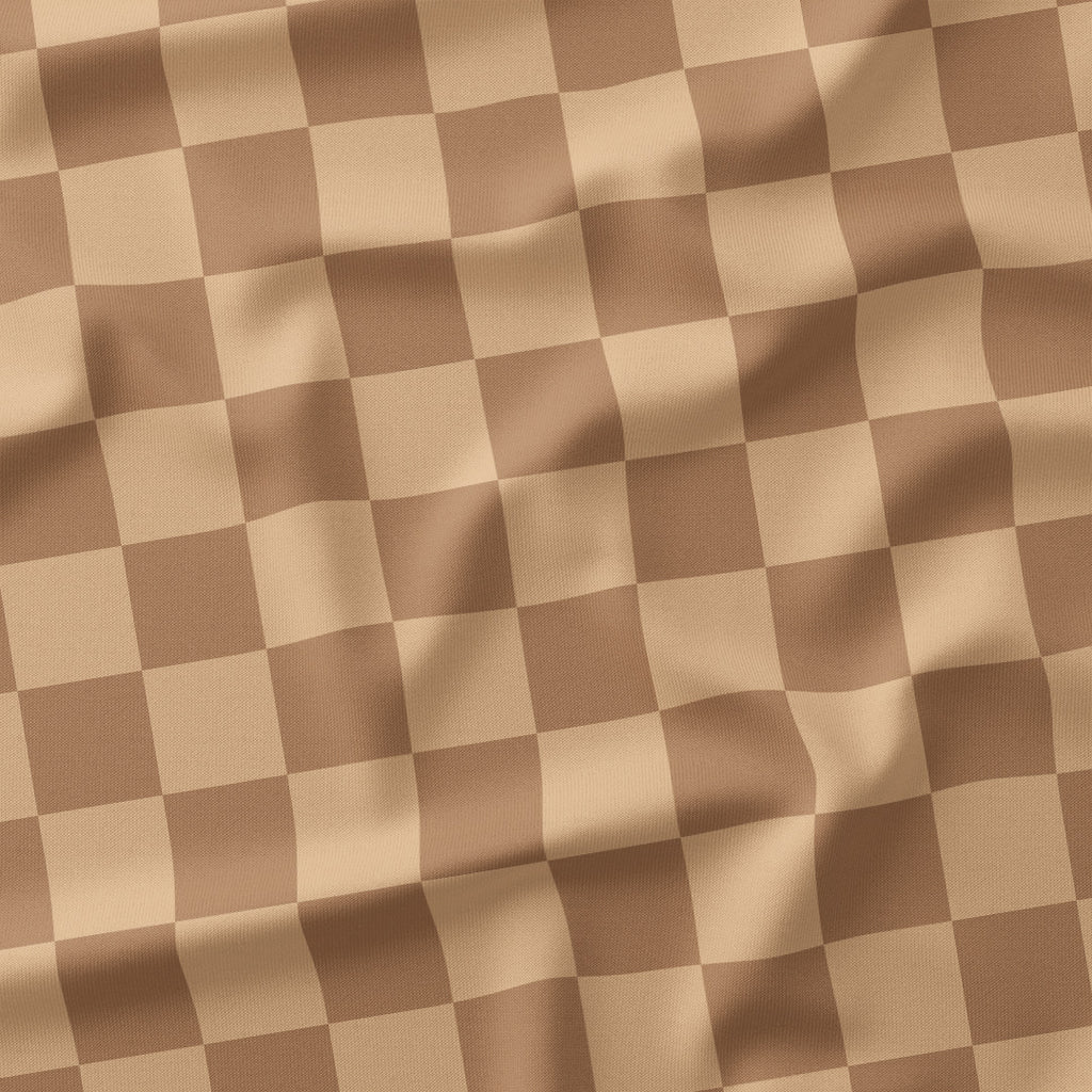 Check Beige fabric