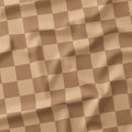 Check Beige fabric