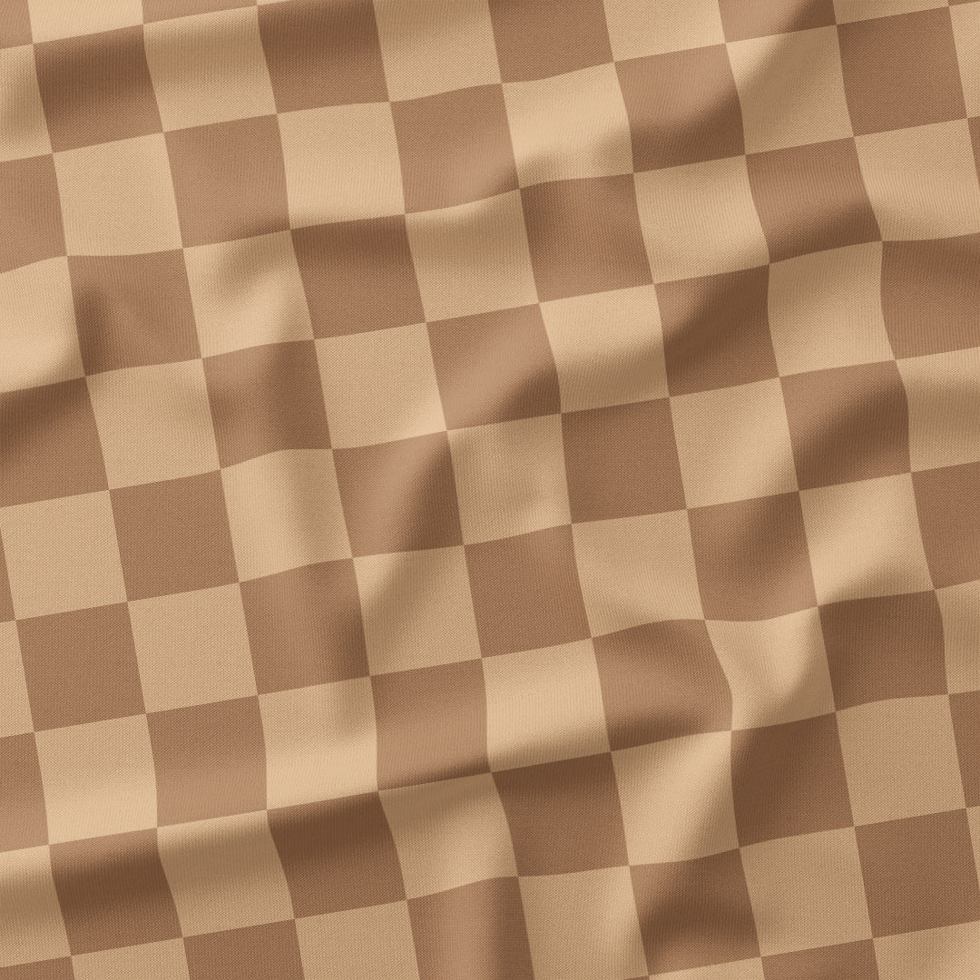 Check Beige fabric