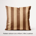 Stripe Brown and Beige fabric, 45cm view