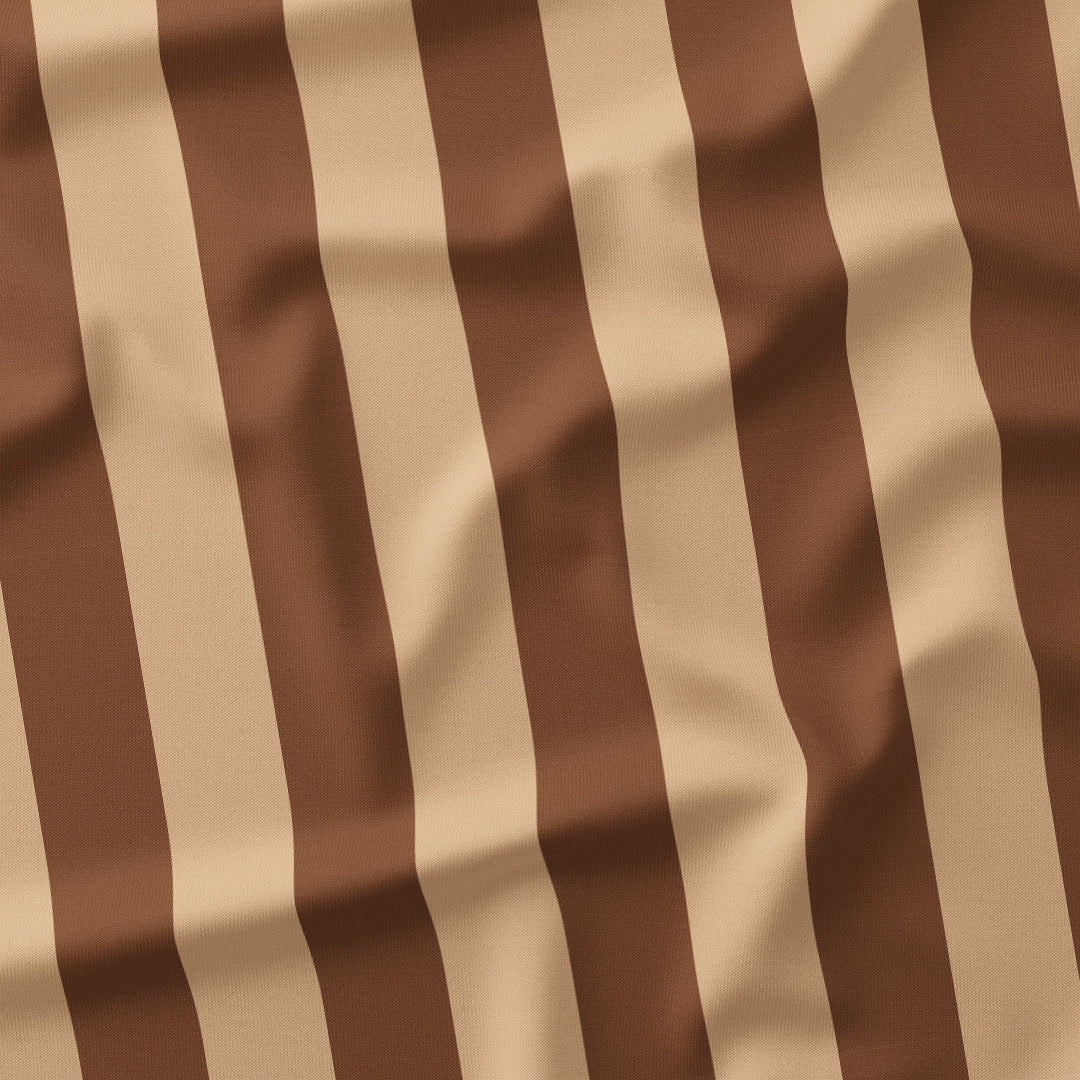 Stripe Brown and Beige fabric