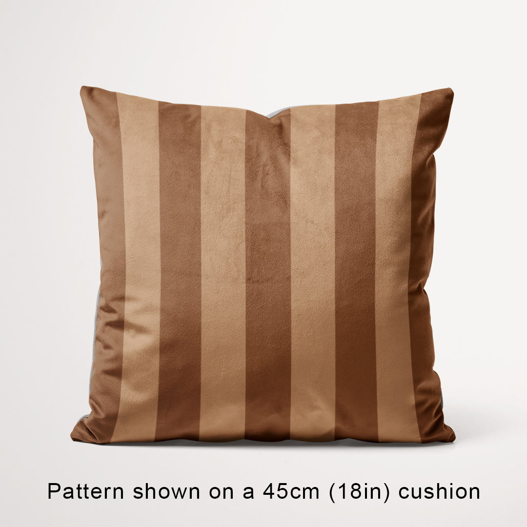 Stripe Coffee fabric, 45cm view