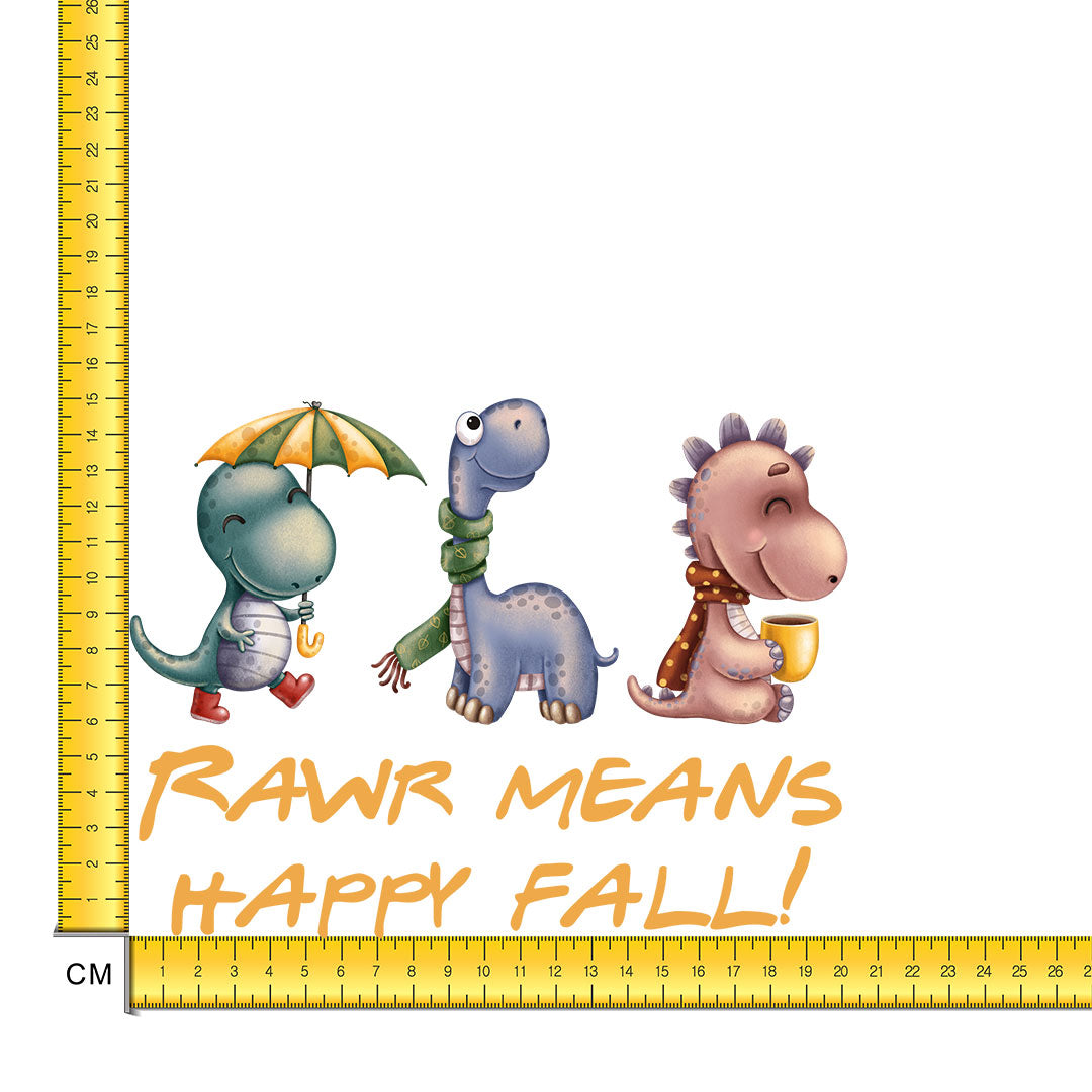Halloween Dinos Iron on Fabric Heat Transfer DTF-248