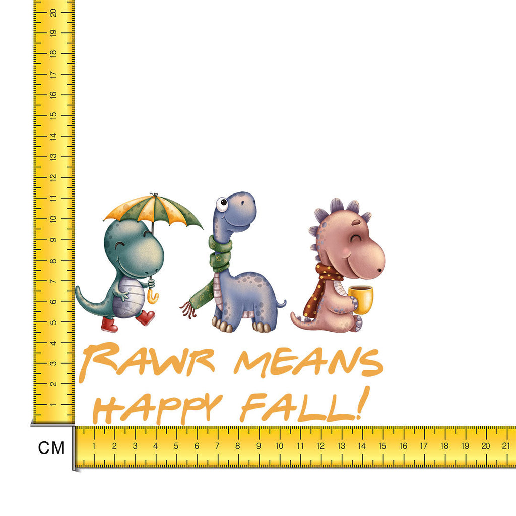 Halloween Dinos Iron on Fabric Heat Transfer DTF-248