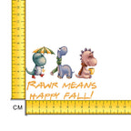 Halloween Dinos Iron on Fabric Heat Transfer DTF-248