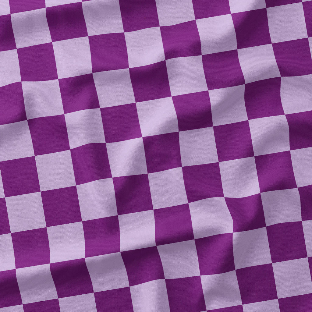 Check Lilac and Purple fabric