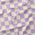 Check Lilac and Cream fabric