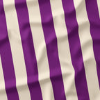 Stripe Purple and Cream fabric