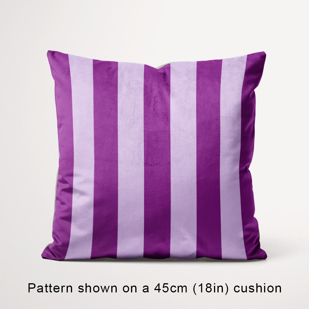 Stripe Purple and Lilac fabric, 45cm view