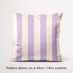 Stripe Lilac and Cream fabric, 45cm view