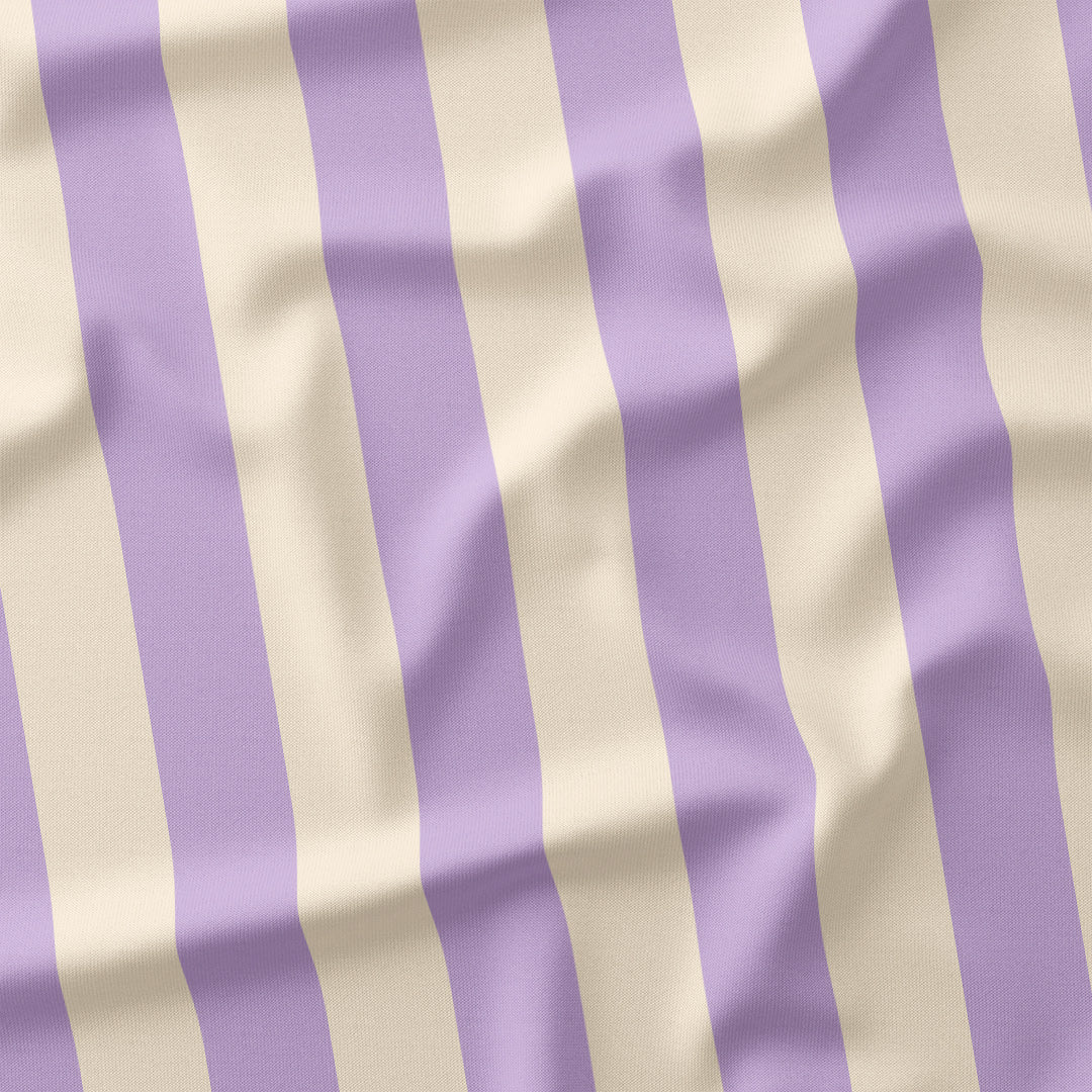 Stripe Lilac and Cream fabric