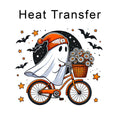 Ghost On Bike Iron on Fabric Heat Transfer DTF-249