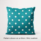 Polka Dot Cream and Teal fabric, 45cm view