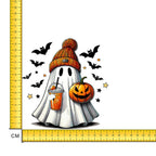 Halloween Ghost Iron on Fabric Heat Transfer DTF-250
