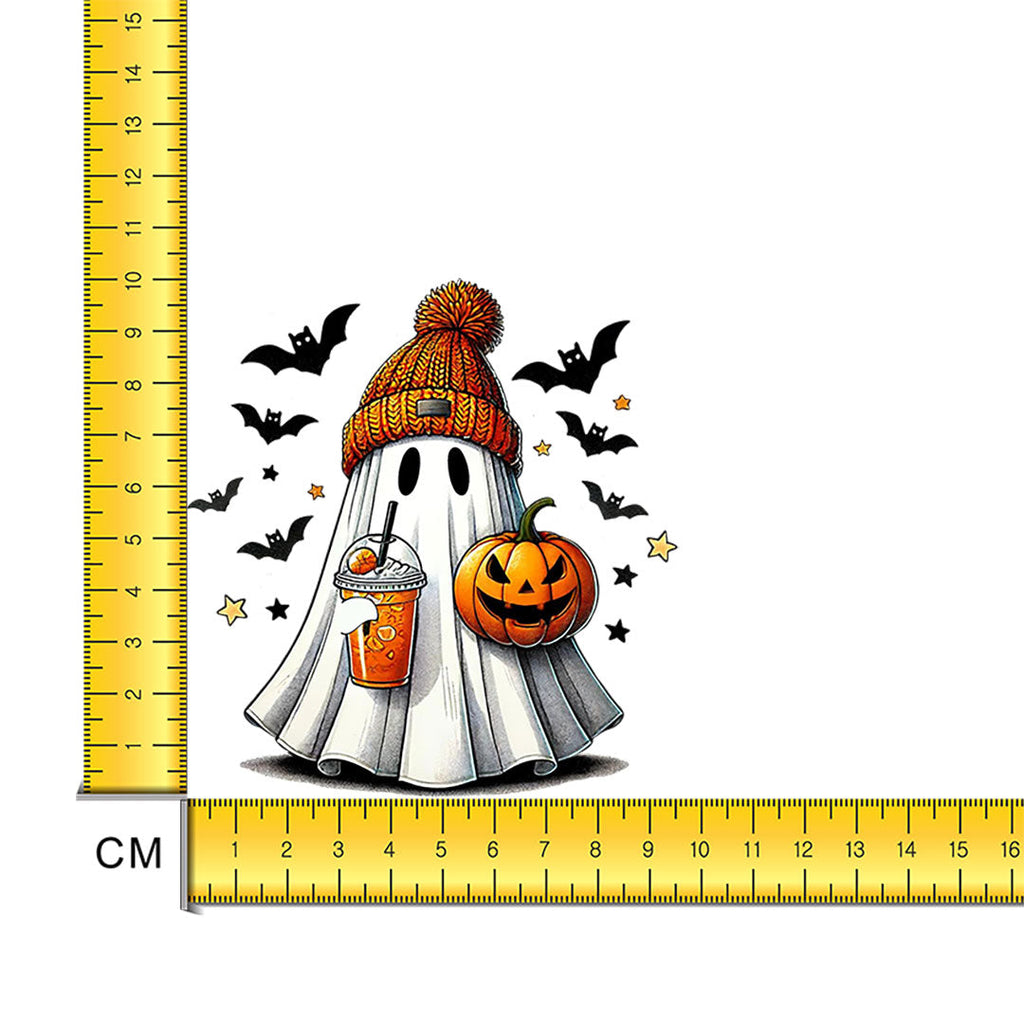Halloween Ghost Iron on Fabric Heat Transfer DTF-250