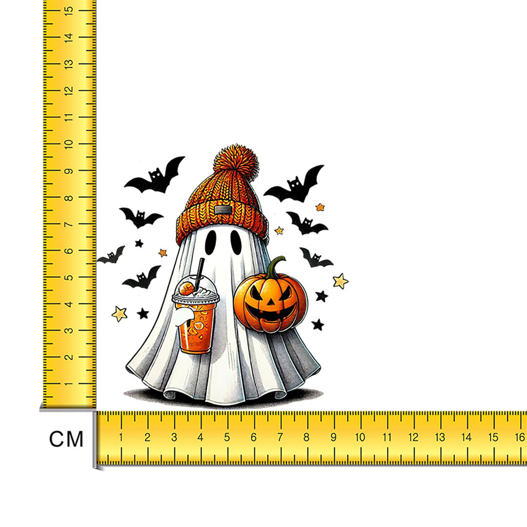 Halloween Ghost Iron on Fabric Heat Transfer DTF-250