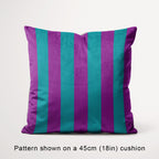 Stripe Purple and Teal fabric, 45cm view