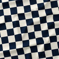 Check Navy and Cream fabric