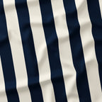 Stripe Navy and Cream fabric