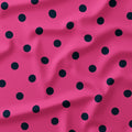 Polka Dot Navy and Pink fabric