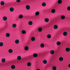 Polka Dot Navy and Pink fabric