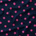 Polka Dot Pink and Navy fabric