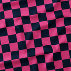Check Navy and Pink fabric