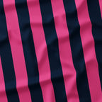 Stripe Navy and Pink fabric