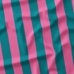 Stripe Pink and Teal fabric