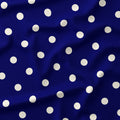 Polka Dot Cream and Dark Blue fabric