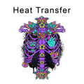 Ink Skeleton Iron on Fabric Heat Transfer DTF-252
