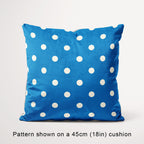 Polka Dot Cream and Mid Blue fabric, 45cm view