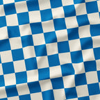 Check 2in Blue and Cream Fabric