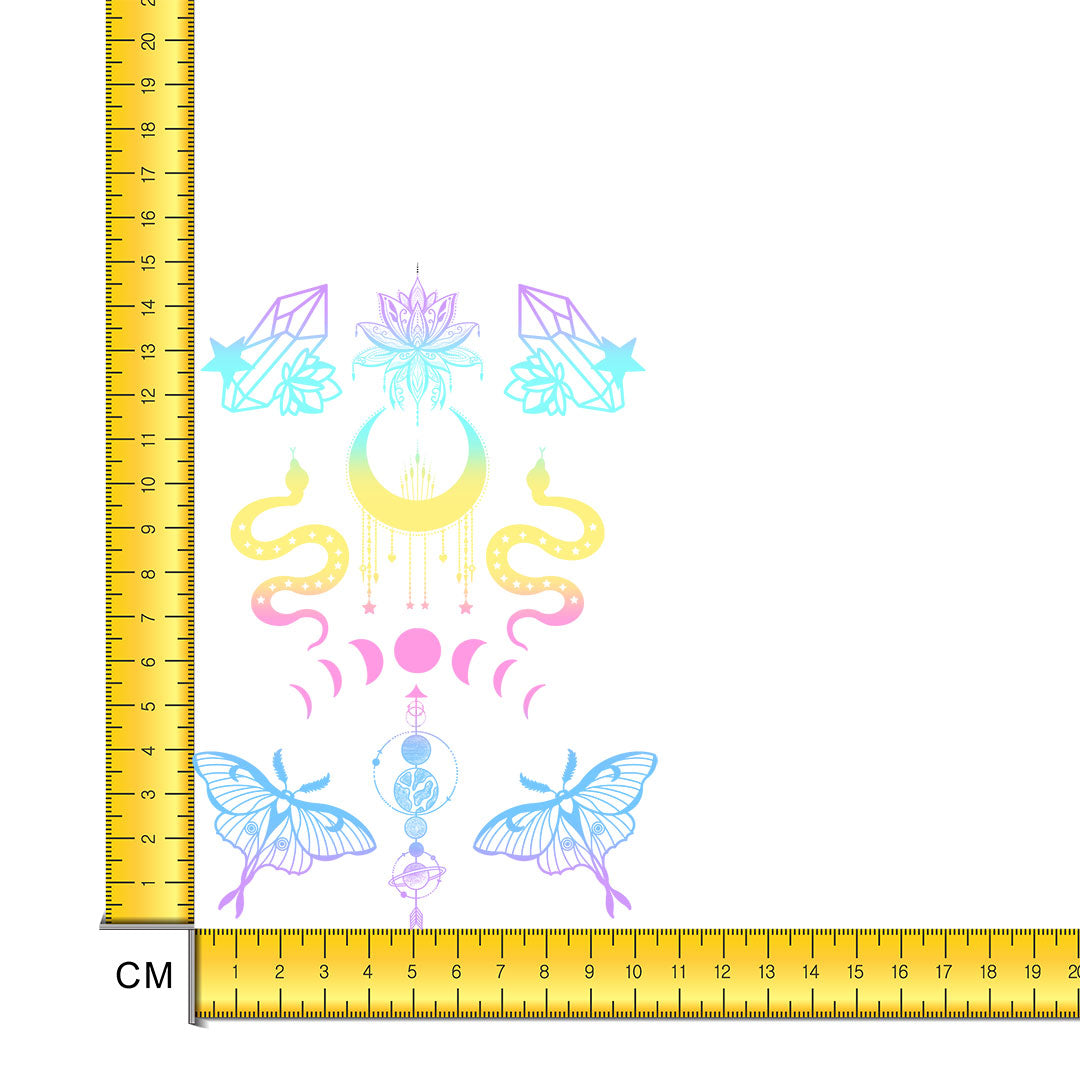Pastel Celestial Iron on Fabric Heat Transfer DTF-253