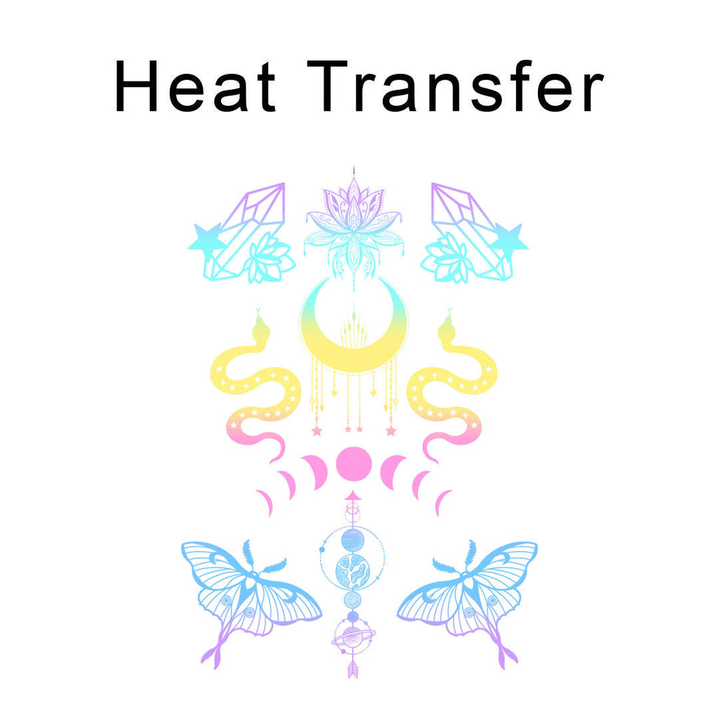 Pastel Celestial Iron on Fabric Heat Transfer DTF-253