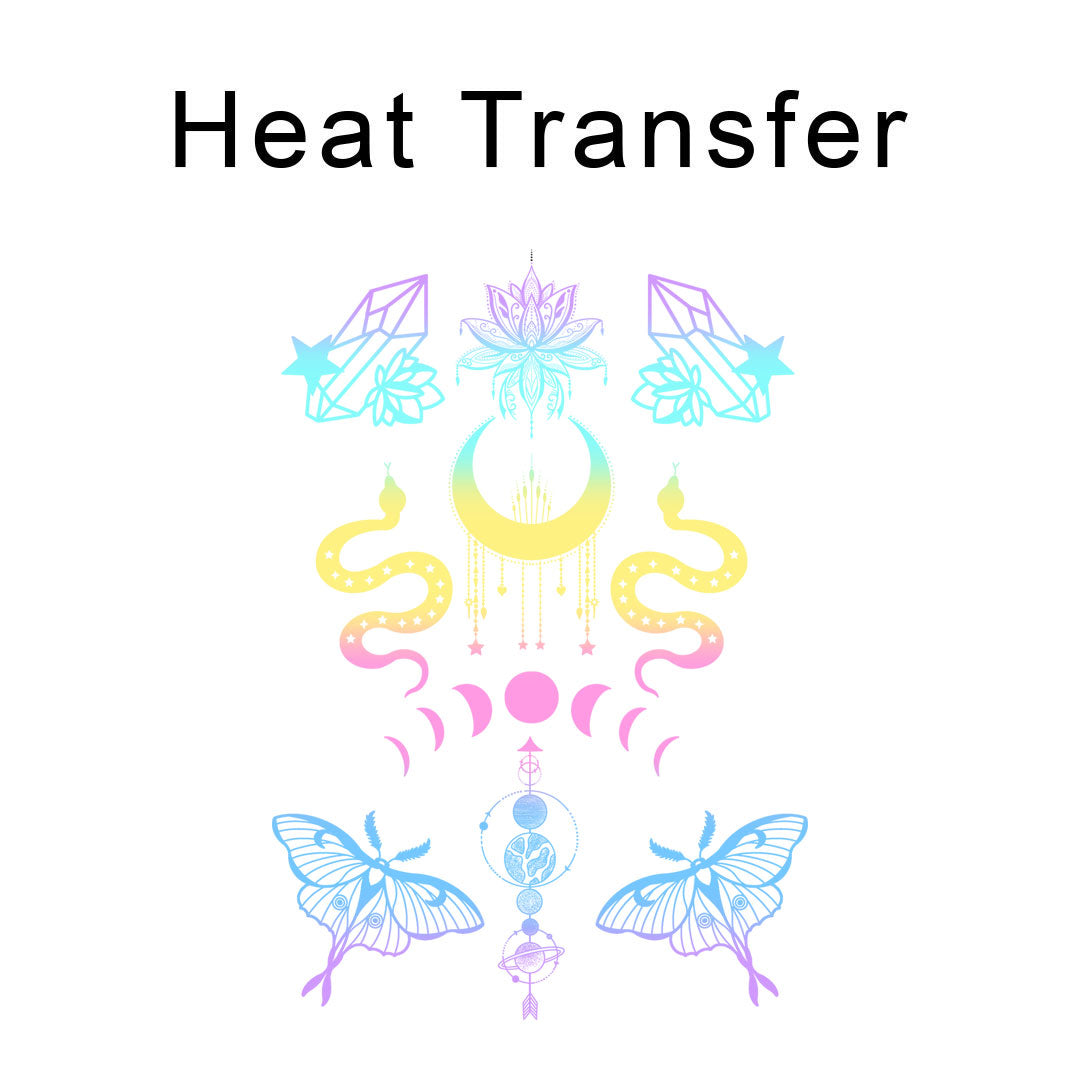 Pastel Celestial Iron on Fabric Heat Transfer DTF-253