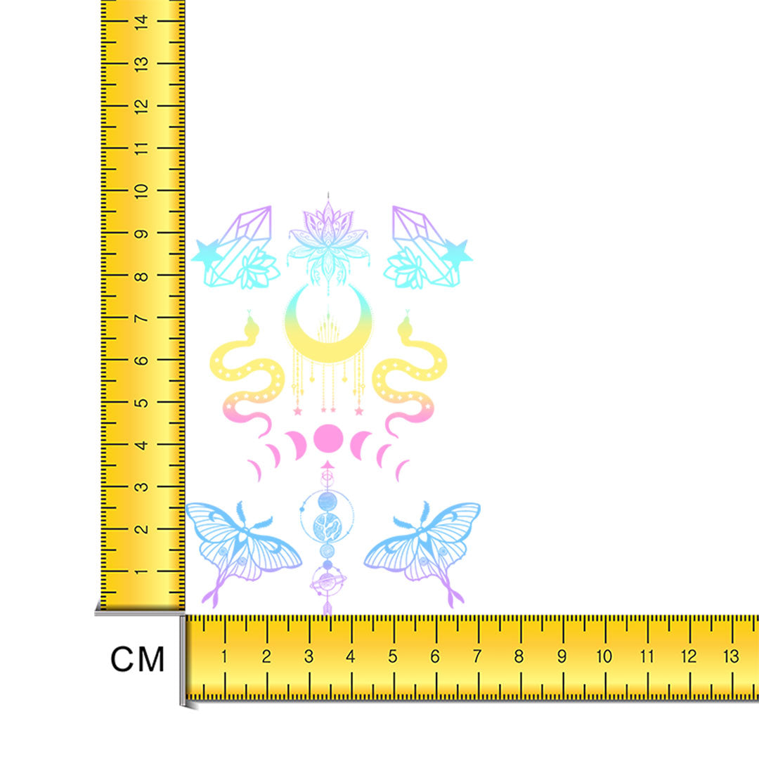 Pastel Celestial Iron on Fabric Heat Transfer DTF-253