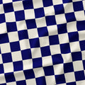 Check 2in Dark Blue and Cream Fabric
