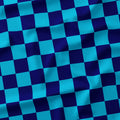 Check 2in Dark Blue and Aqua Fabric