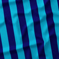 Stripe 2in Dark Blue and Aqua Fabric
