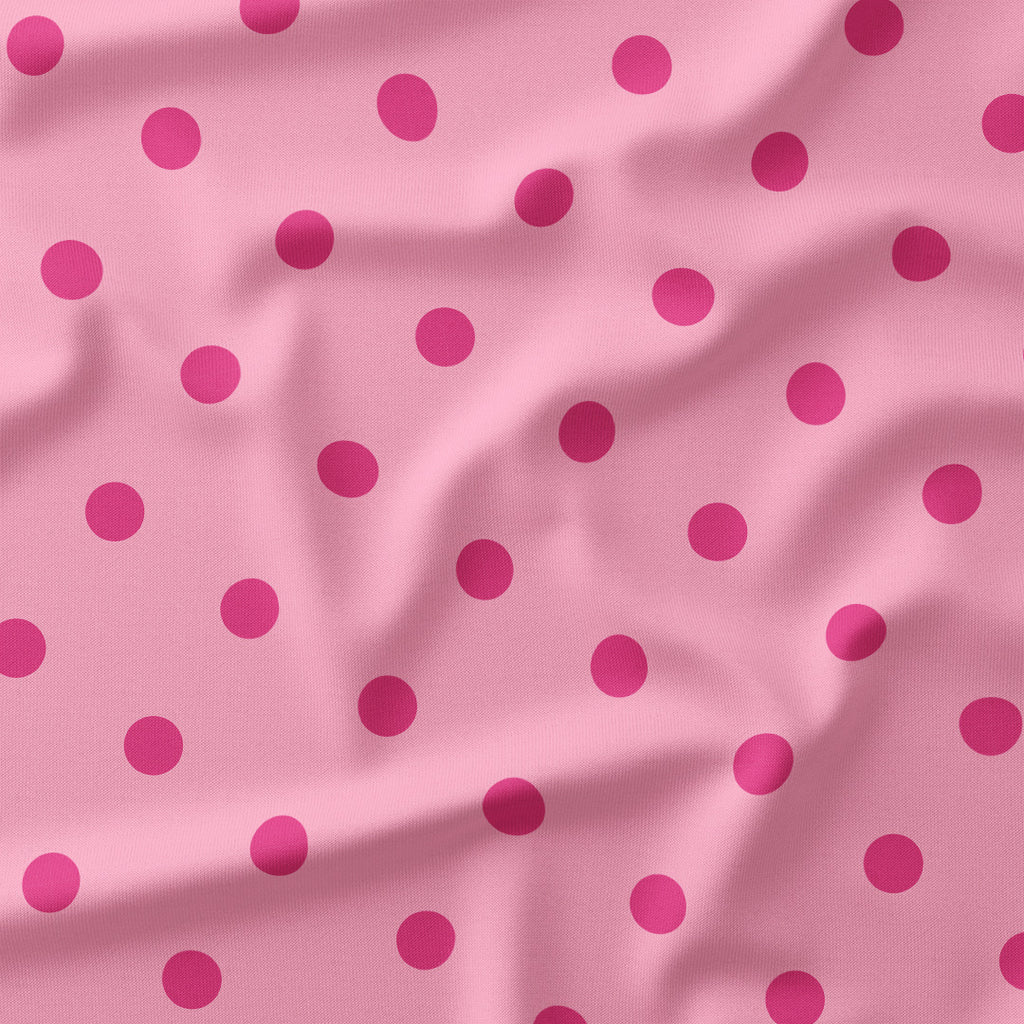 Polka Dot 1in Light Pink Fabric