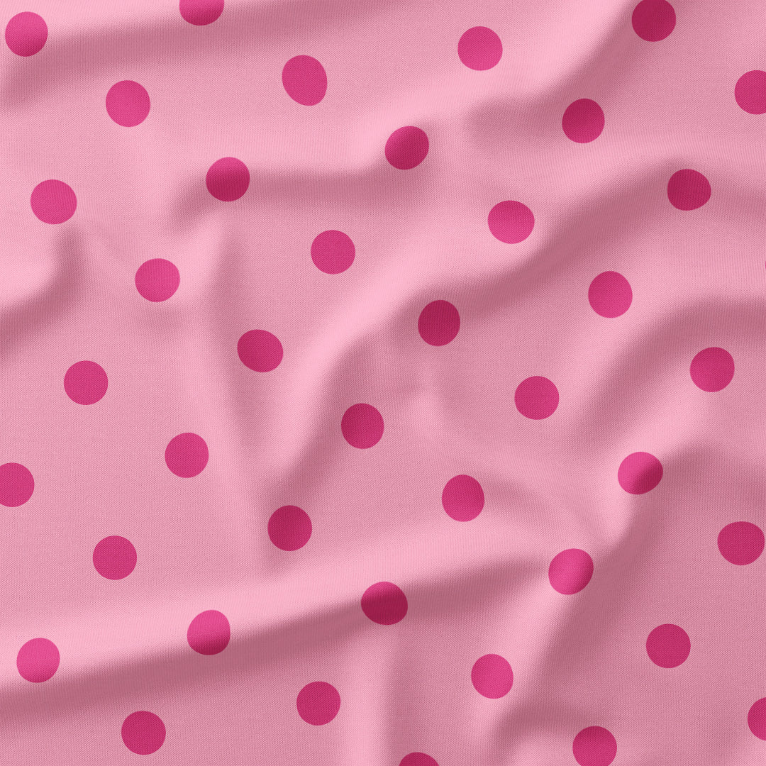 Polka Dot 1in Light Pink Fabric