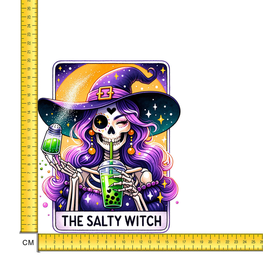 Salty Witch Iron on Fabric Heat Transfer DTF-254
