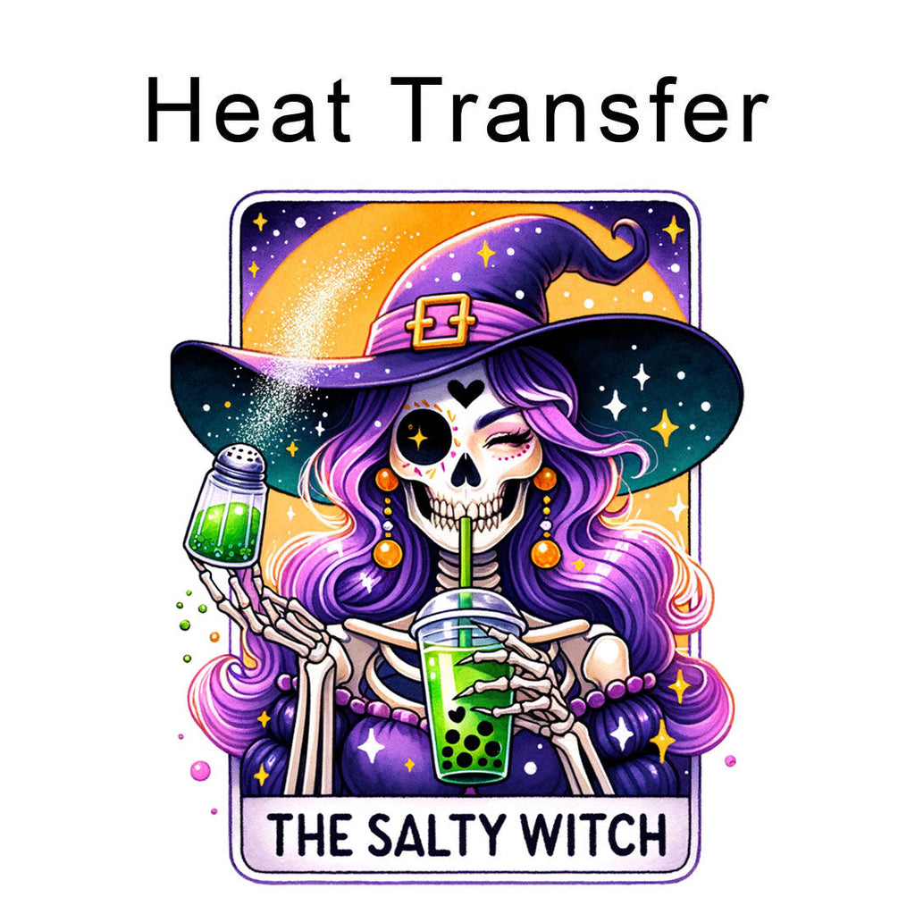 Salty Witch Iron on Fabric Heat Transfer DTF-254